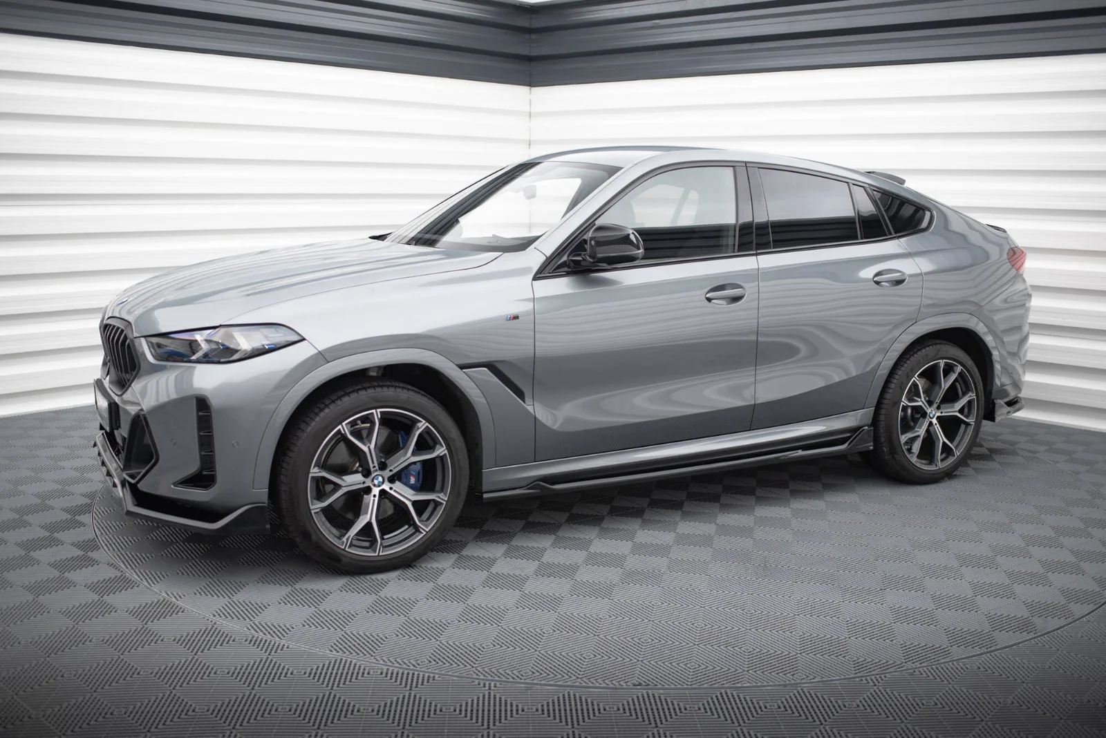 Maxton Design Splitter-Set für BMW X6 M-Paket G06 FL – Schwarz glänzend