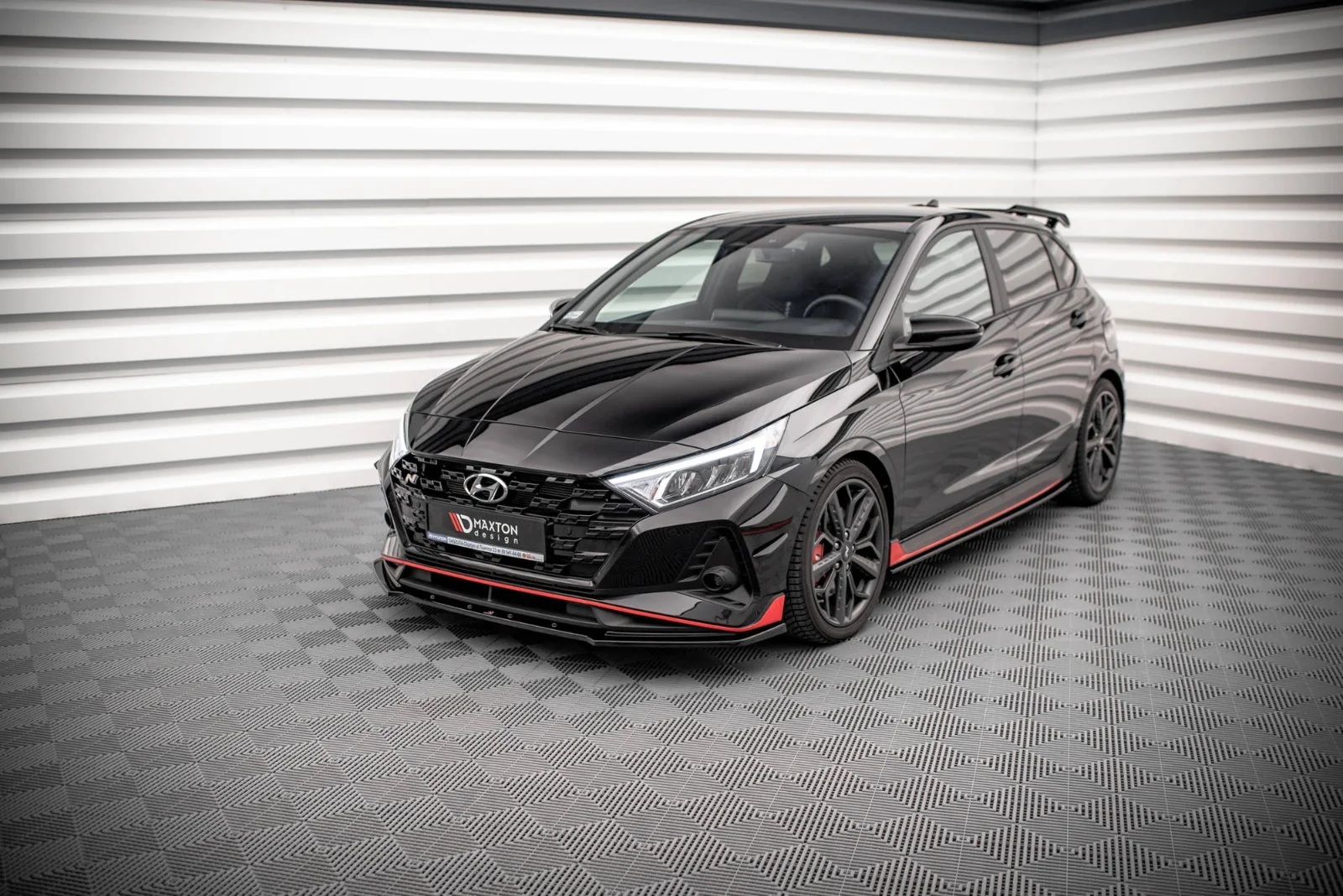 Maxton Design Splitter-Set für Hyundai i20 N Mk3 – Schwarz glänzend