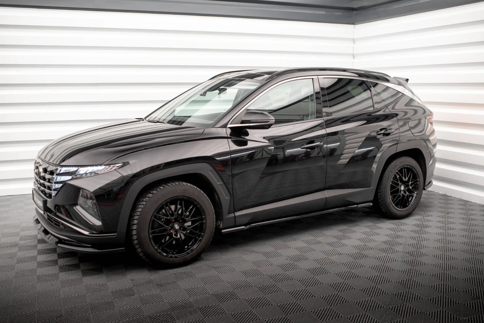 Maxton Design Splitter-Set für Hyundai Tucson Mk4 – Schwarz glänzend