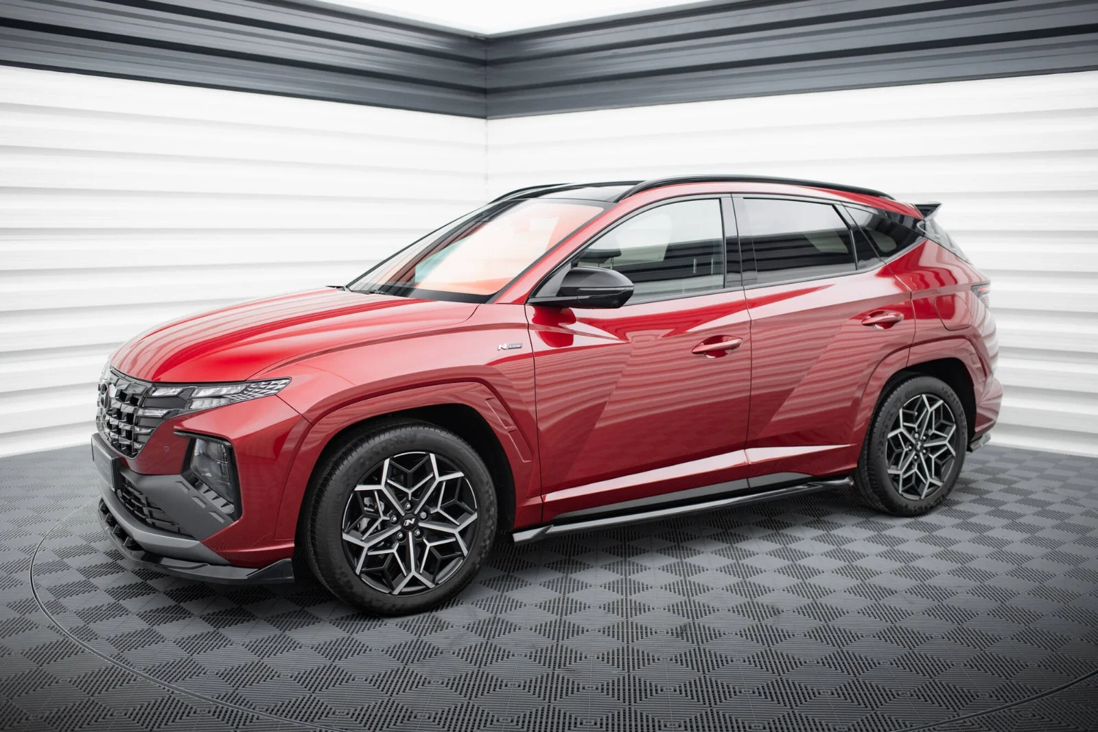 Maxton Design Splitter-Set für Hyundai Tucson N-Line Mk4 – Schwarz glänzend