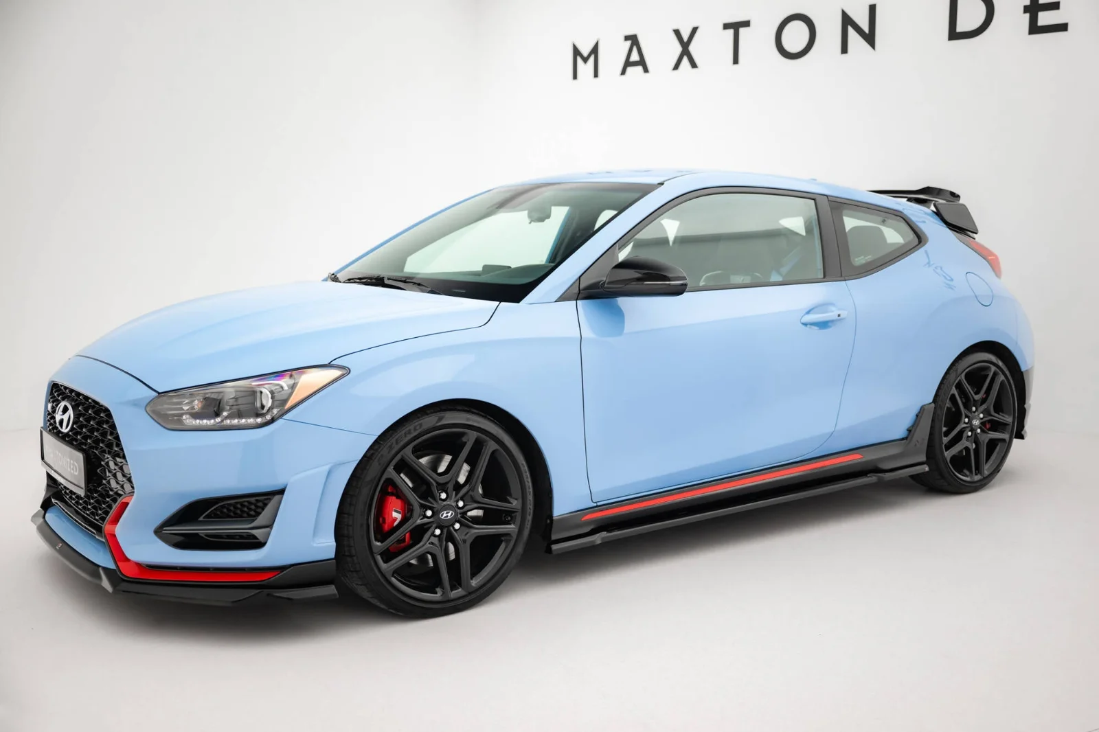 Maxton Design Splitter-Set für Hyundai Veloster N Mk2 – Schwarz glänzend