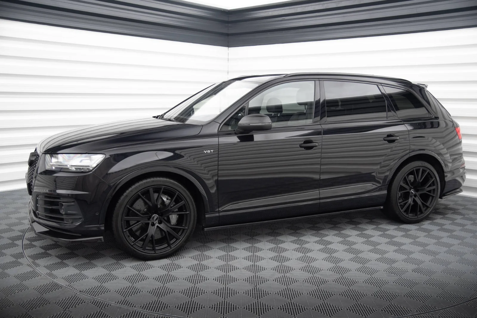 Maxton Design Splitter-Set V.1 für Audi SQ7 Mk2 – Schwarz glänzend