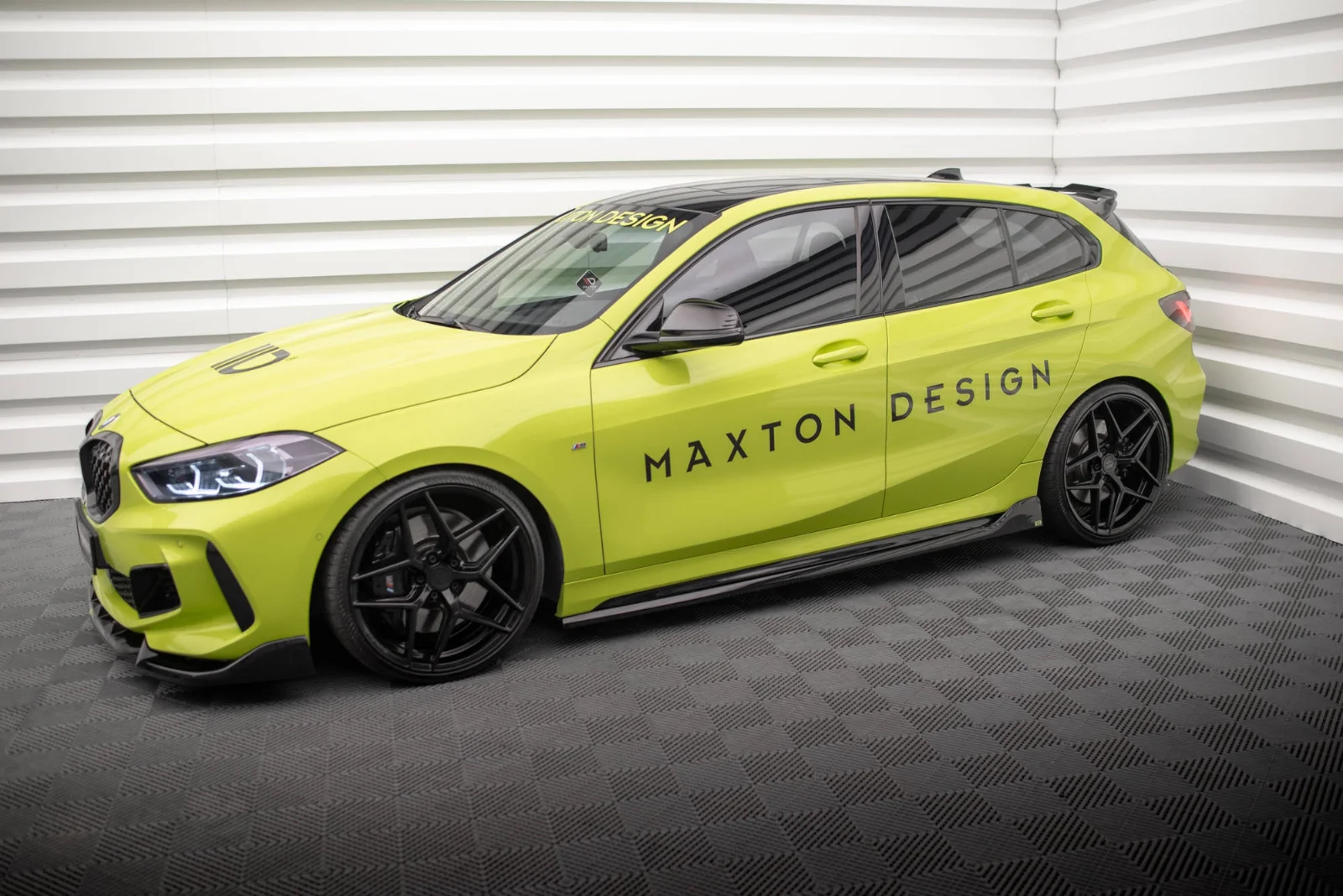 Maxton Design Splitter-Set V.1 für BMW M135i F40 – Schwarz glänzend