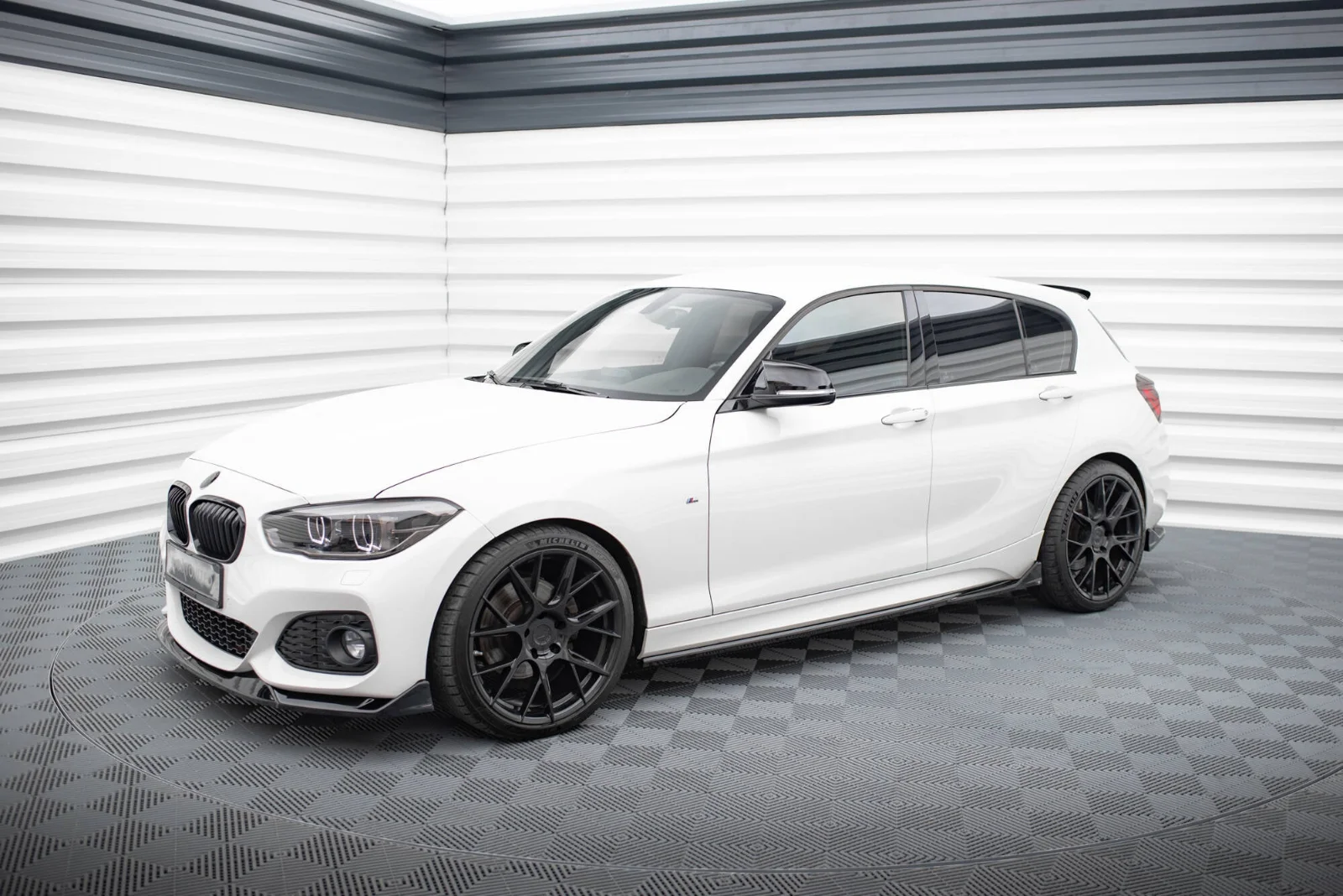 Maxton Design Splitter-Set V.2 für BMW M140i F20 FL – Schwarz glänzend