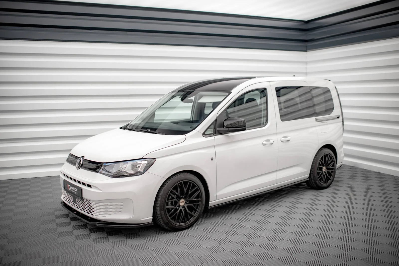 Maxton Design Splitter-Set für VW Caddy Mk5 – Schwarz glänzend