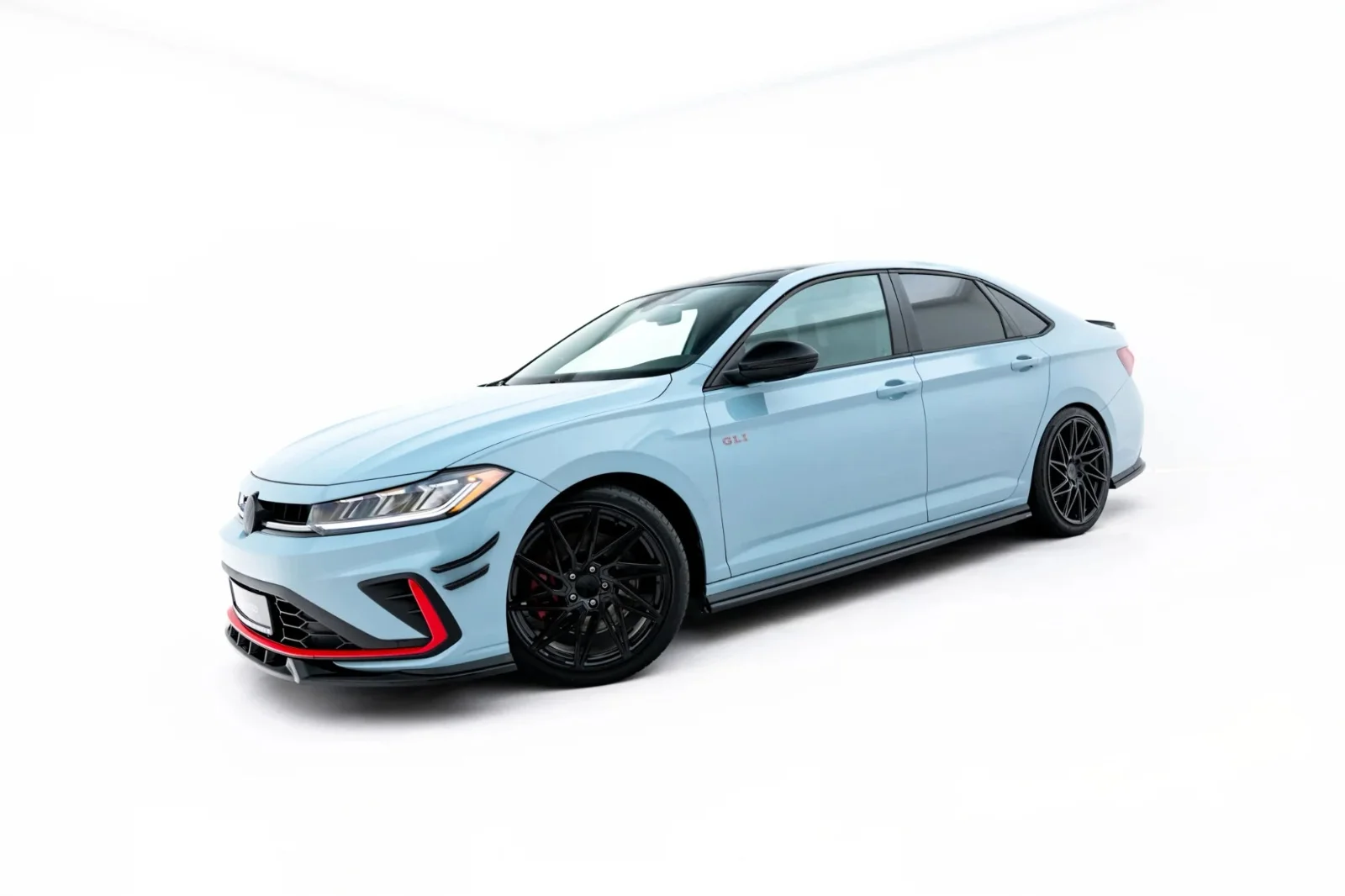 Maxton Design Splitter-Set für VW Jetta GLI Mk7 FL 2 – Schwarz glänzend