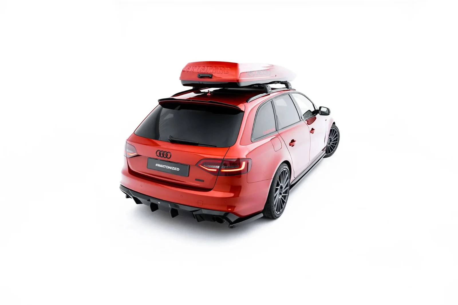 Maxton Design Spoilerlippe für Audi A4 S line S4 B8 FL – Schwarz glänzend