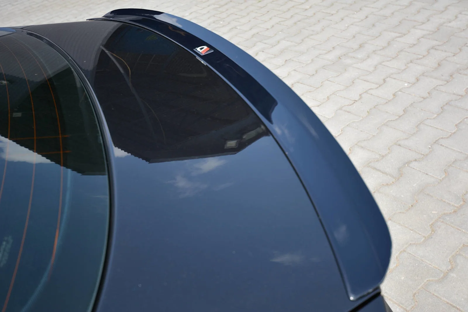 Maxton Design Spoilerlippe für Audi A5 S line 8T FL – Schwarz glänzend