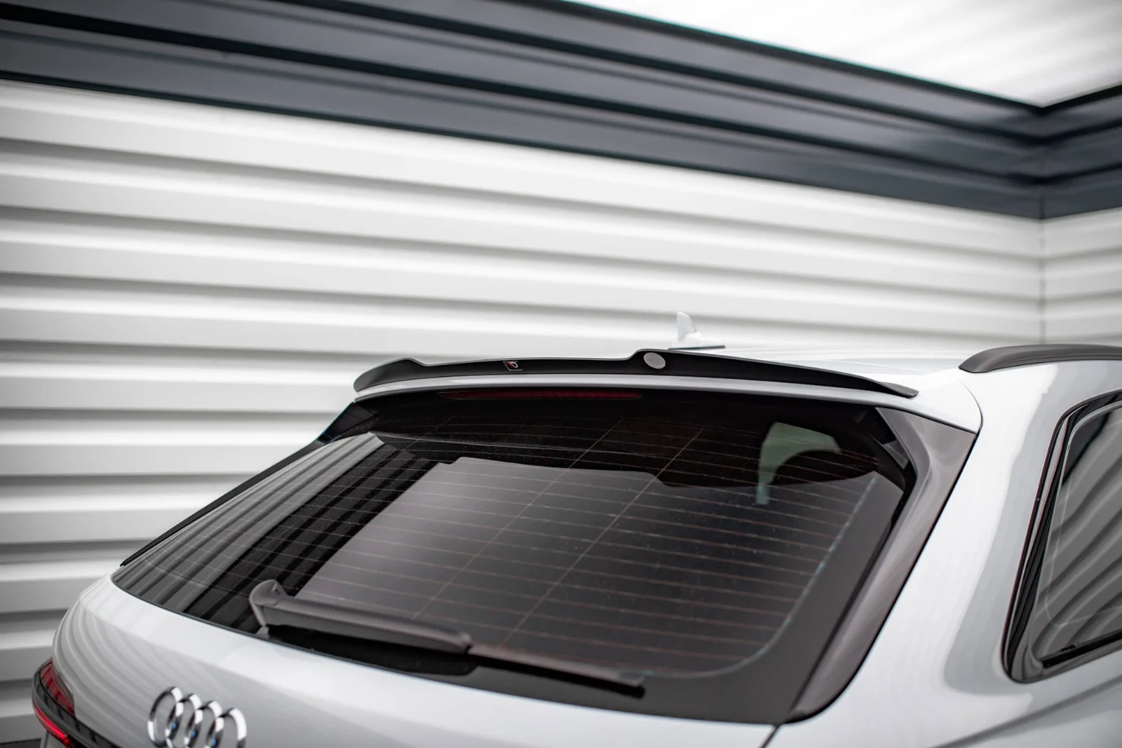 Maxton Spoilerlippe für Audi A6 Allroad S line S6 C8 FL – Schwarz glänzend