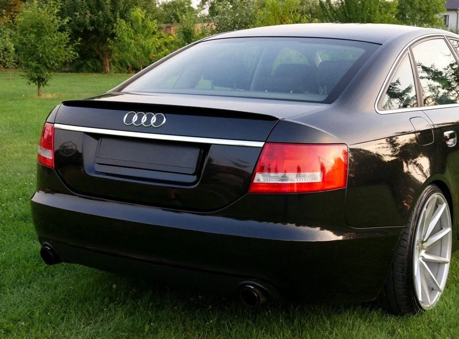 Maxton Design Spoilerlippe für Audi A6 S line C6 – Schwarz glänzend