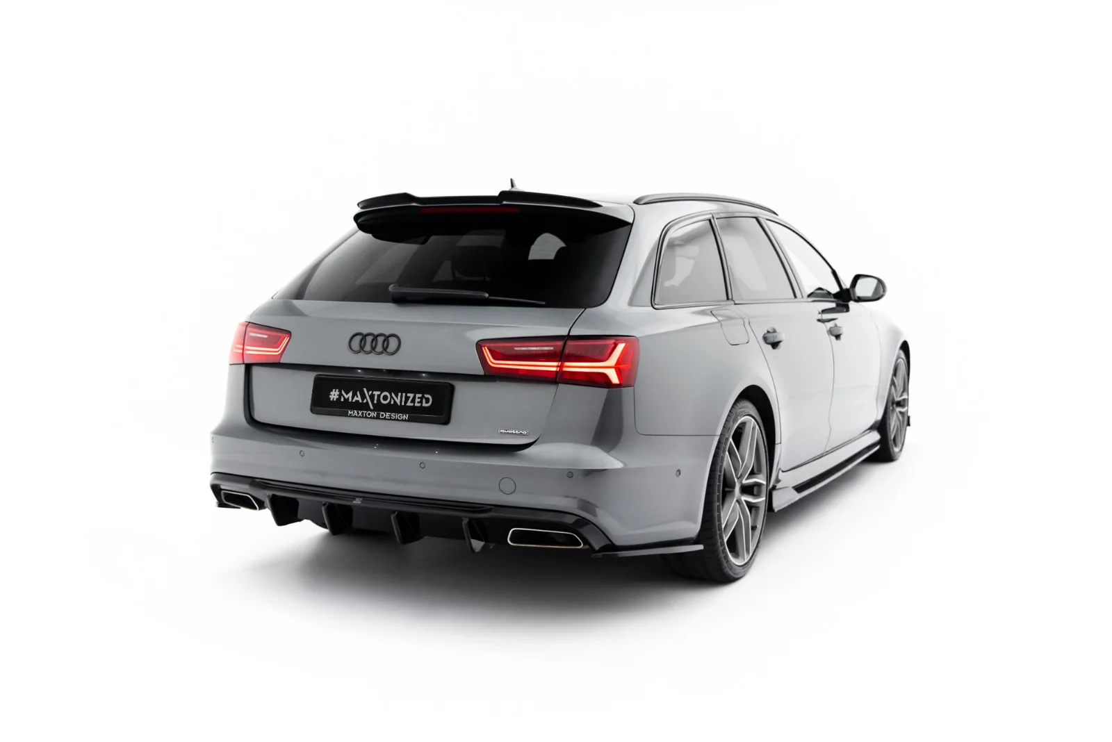Maxton Design Spoilerlippe für Audi A6 S line S6 C7 FL – Schwarz glänzend – AU-A6-C7-SLINE-AV-CAP1G