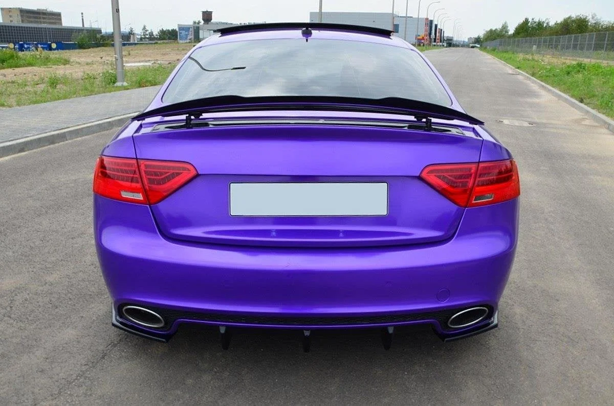 Maxton Design Spoilerlippe für Audi RS5 Mk1 (8T) FL – Schwarz glänzend