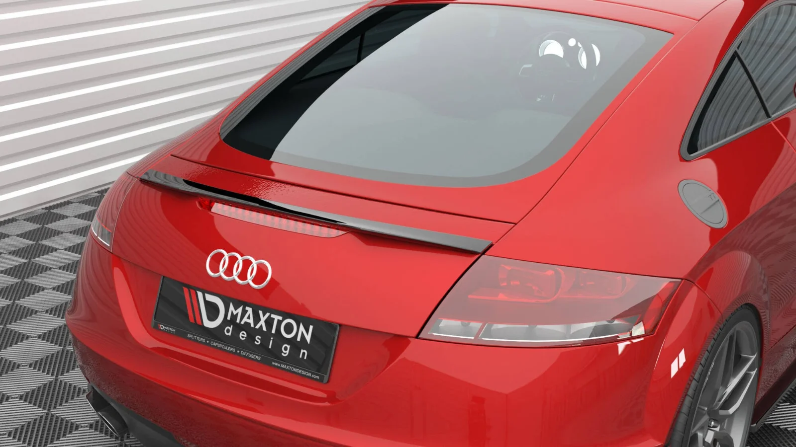 Maxton Design Spoilerlippe für Audi TT 8J – Schwarz glänzend – AU-TT-2-CAP1G – AU-TT-2-CAP1G