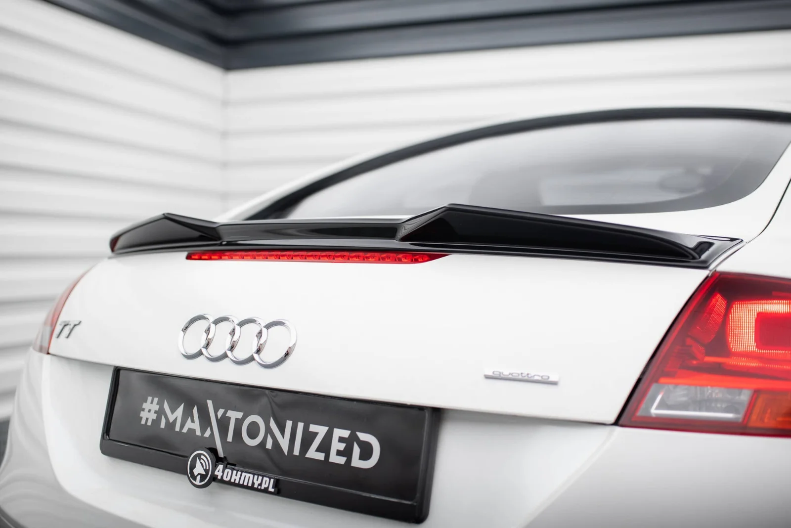 Maxton Design Spoilerlippe für Audi TT 8J – Schwarz glänzend – AU-TT-2-CAP3D1G – AU-TT-2-CAP3D1G