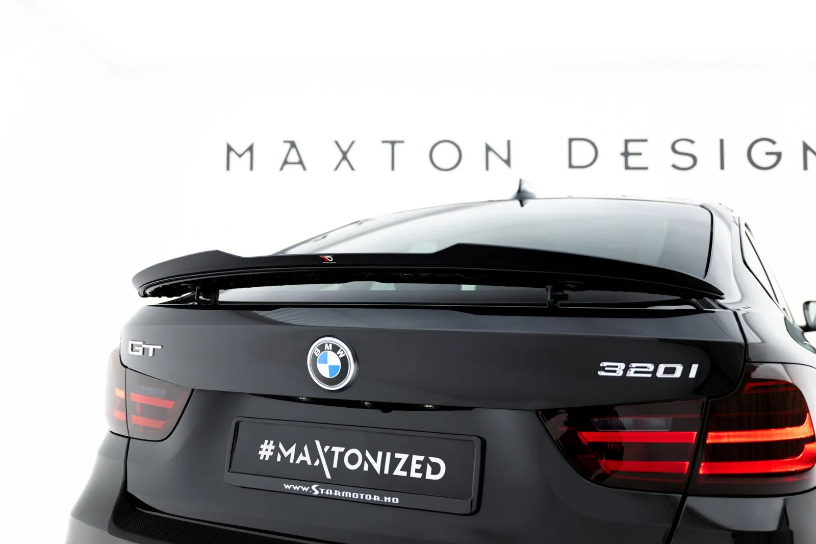 Maxton Design Spoilerlippe für BMW 3er GT M-Paket F34 – Schwarz glänzend