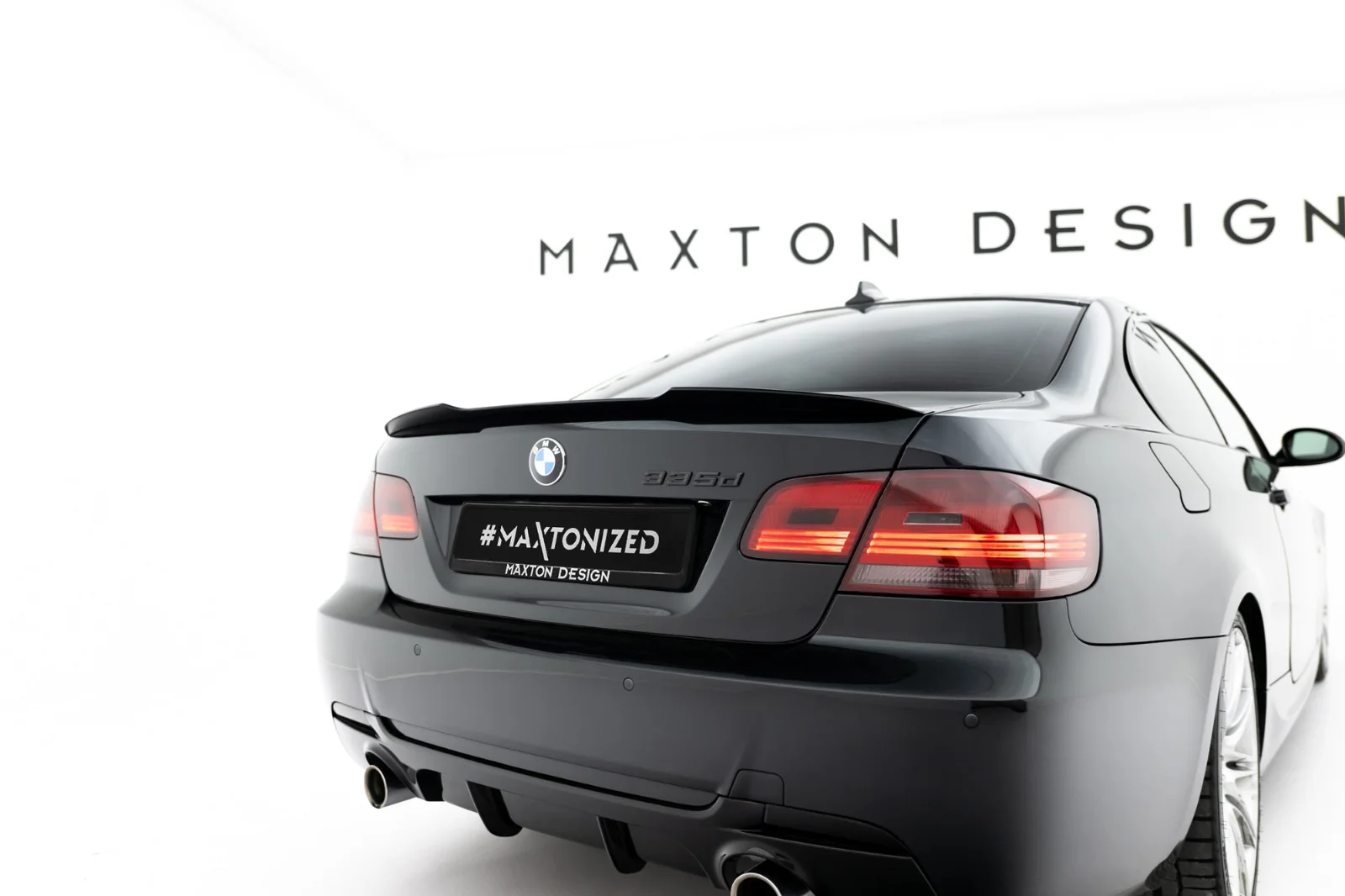 Maxton Design Spoilerlippe für BMW 3er M-Paket E92 – Schwarz glänzend