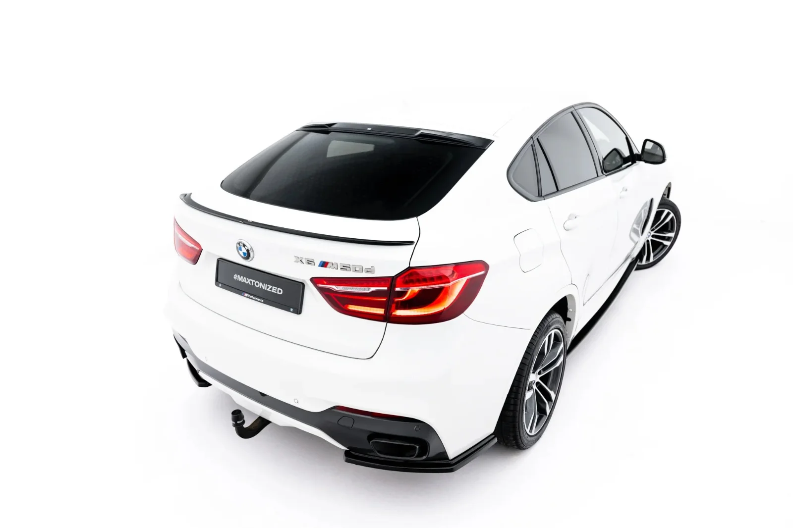 Maxton Design Spoilerlippe für BMW X6 F16 M-Paket M F86 – Schwarz glänzend