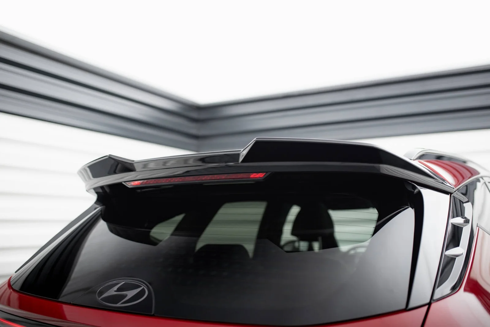 Maxton Design Spoilerlippe für Hyundai Tucson N-Line Mk4 FL – Schwarz glänzend