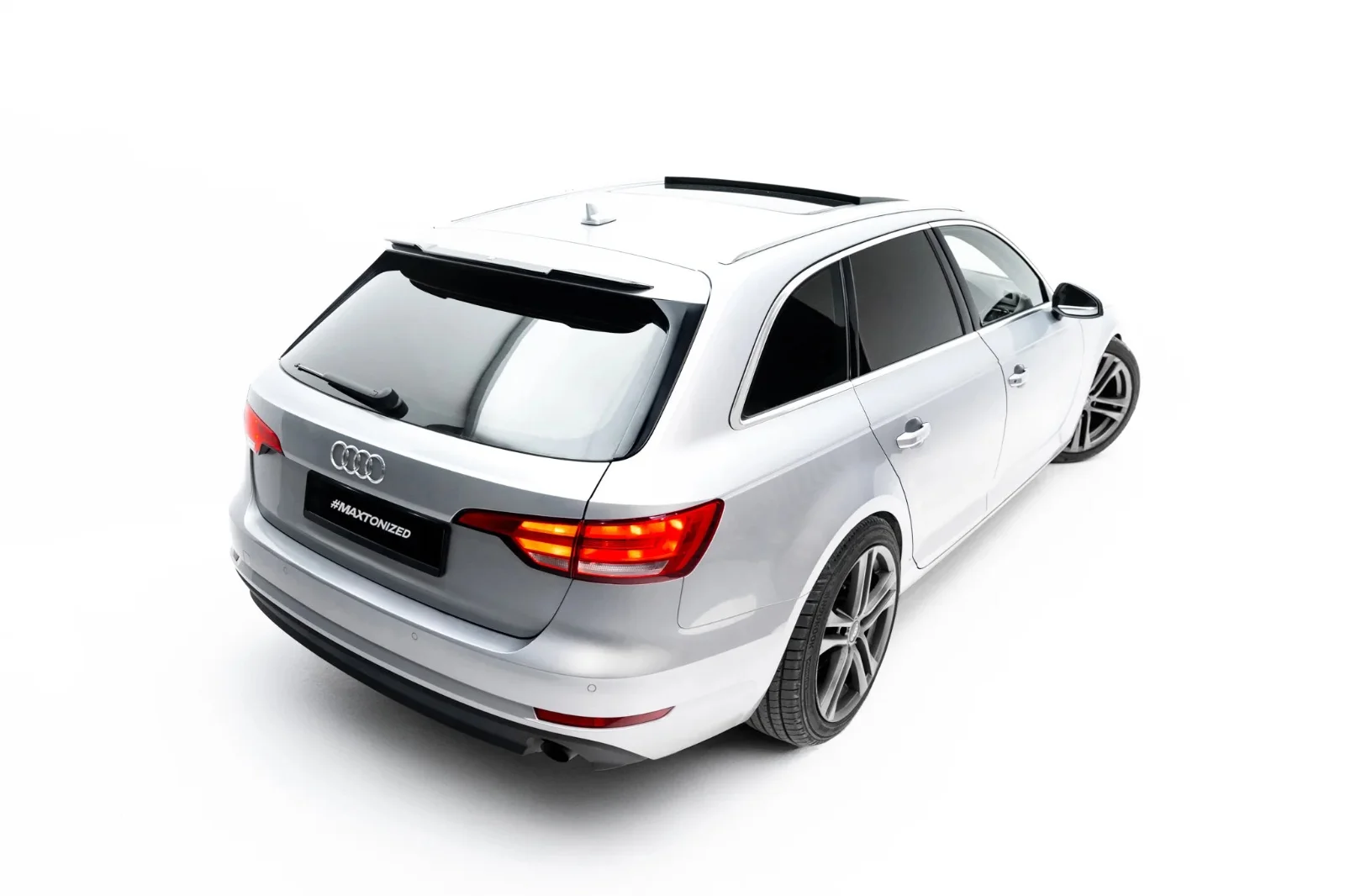 Maxton Design Spoilerlippe V.1 für Audi S4 A4 S line B9 – Schwarz glänzend