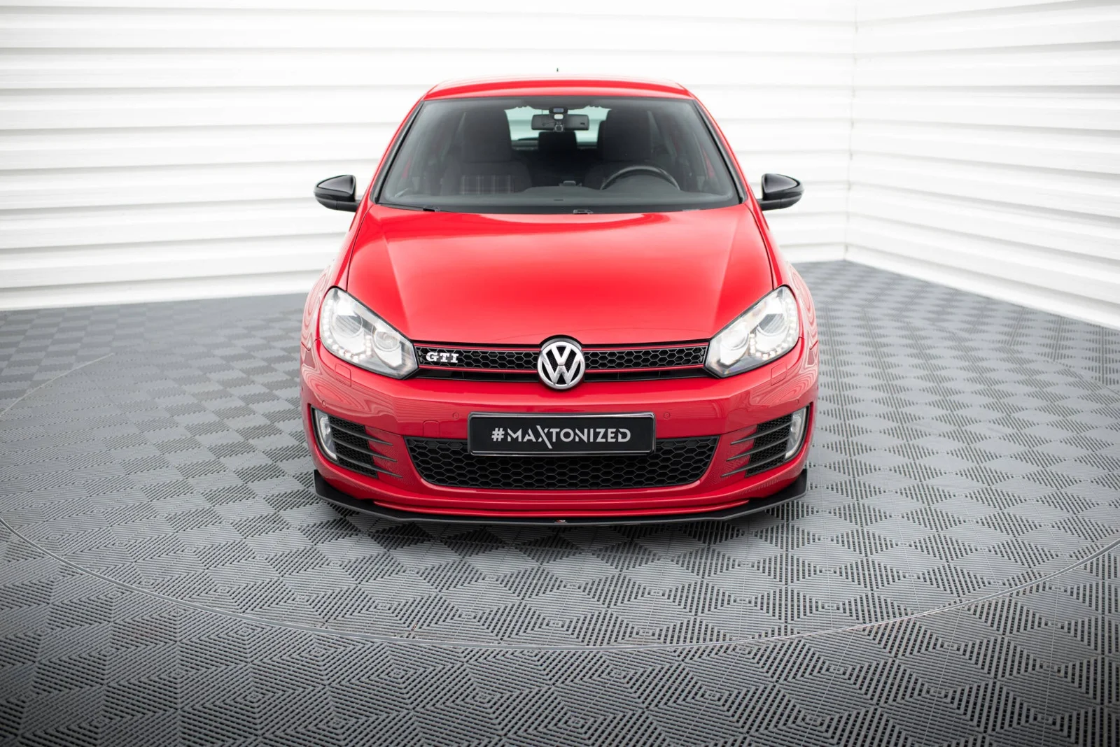 Maxton Design Street Pro Frontsplitter V.1 für VW Golf 6 GTI – Schwarz matt