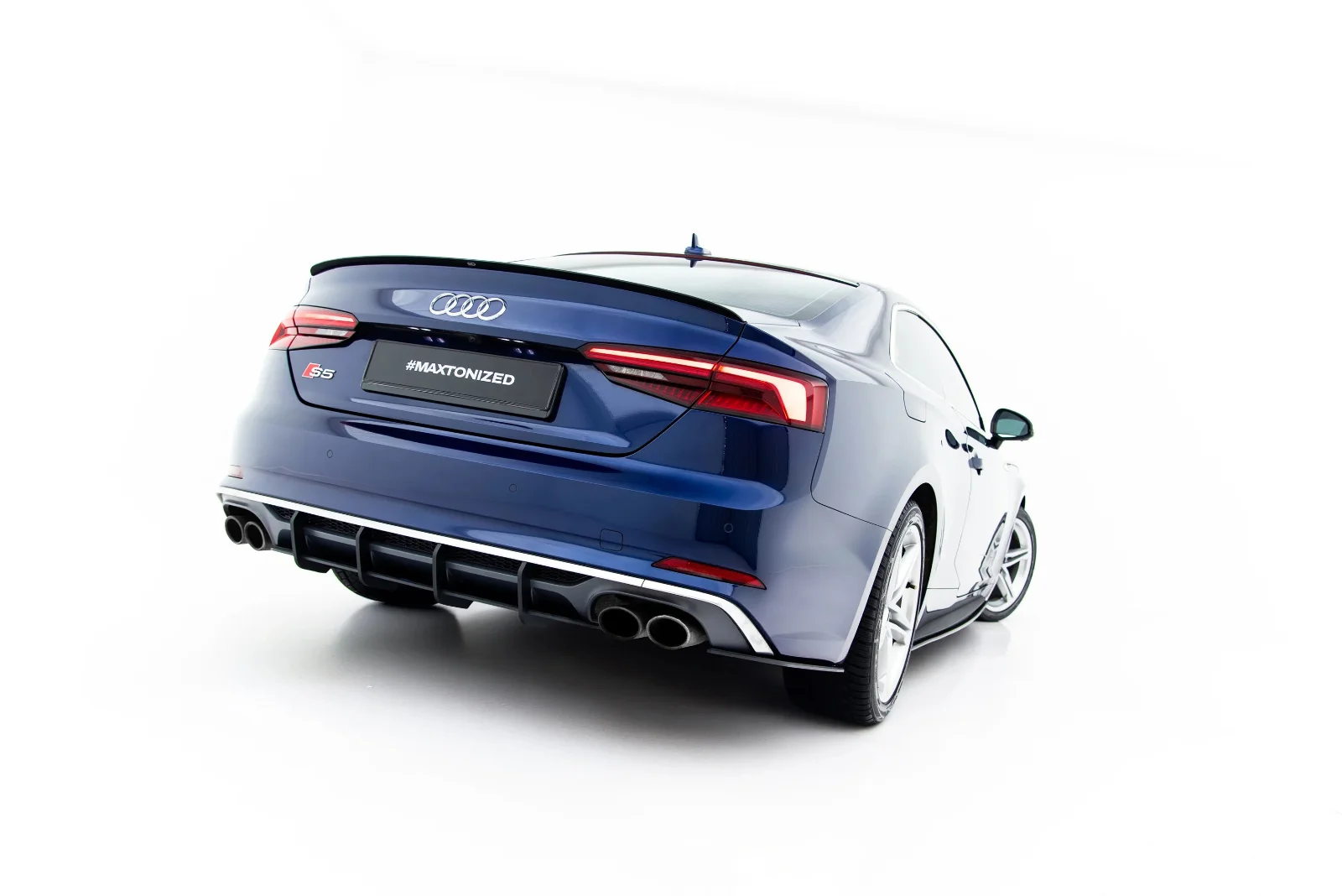 Maxton Design Street Pro Heckdiffusor für Audi S5 F5 – Schwarz matt