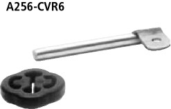 BASTUCK Halter Endschalldämpfer hinten für Volkswagen Corrado (A256-CVR6)