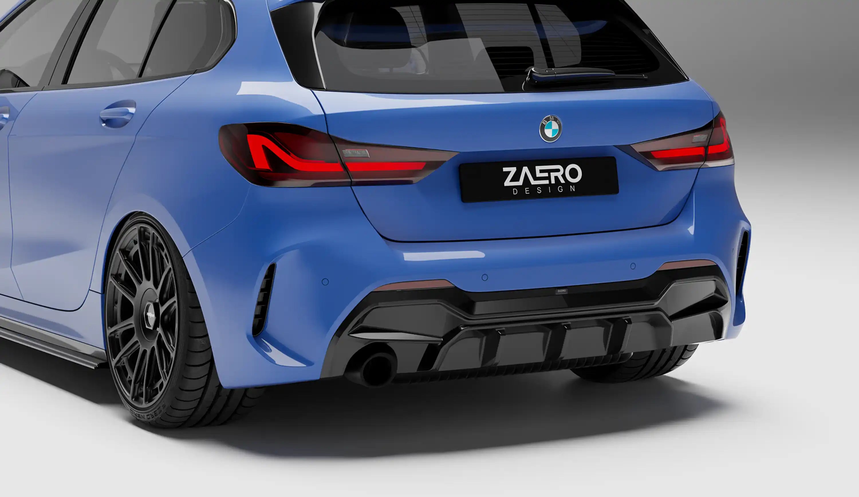 Zaero Design EVO-1 Diffusor für BMW 1er Serie F40 - 116 & 118 (Single Auspuff)