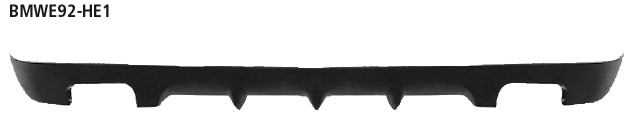 BASTUCK Heckschürzen-Ansatz, lackierfähig für BMW 3er E92/3er E93 (BMWE92-HE1)