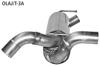 BASTUCK Mittelschalldämpfer Ausgang LH+RH für Opel Astra J Sports Tourer Turbo (OLAJ/T-3A)