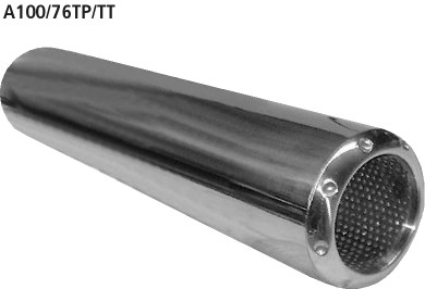 BASTUCK Gerades Endrohr im Audi TT Armaturen-Design mit Einsatz, Länge 340 mm – universell (A100/76TP/TT)