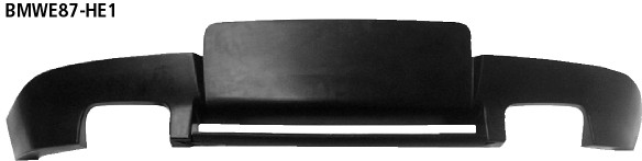 BASTUCK Heckschürzen-Ansatz, lackierfähig für BMW 1er E81/1er E87 (BMWE87-HE1)