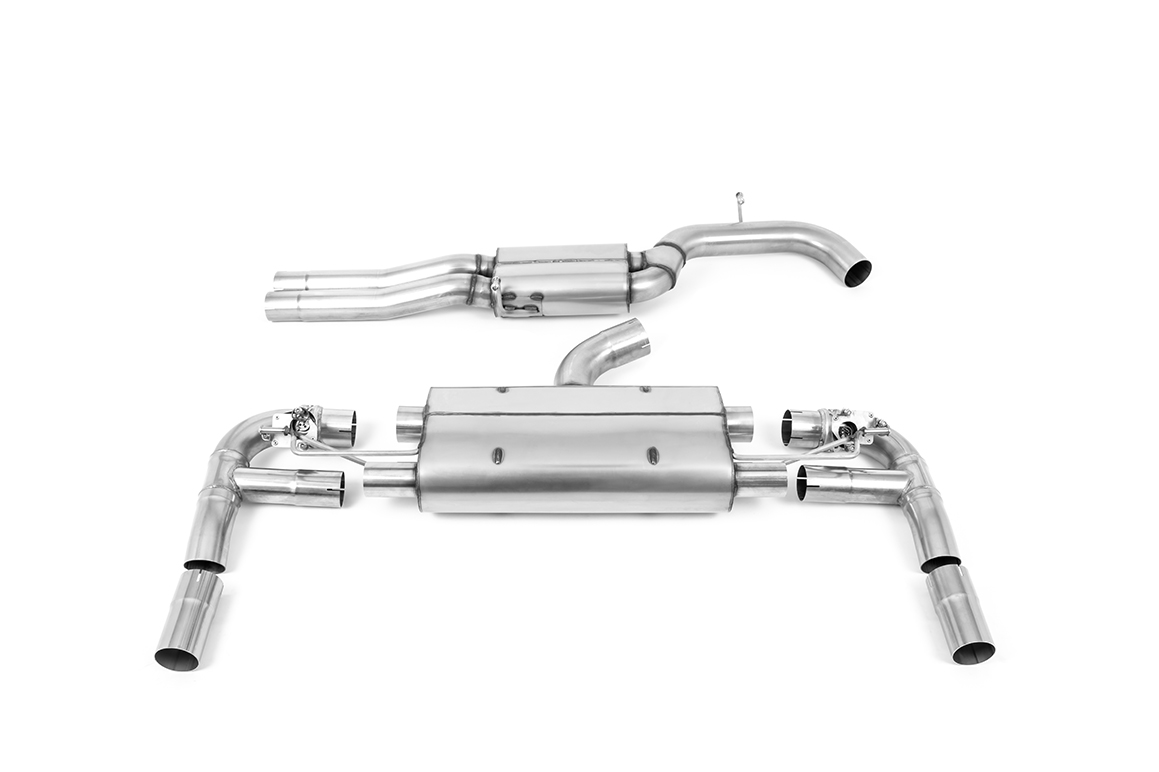 Milltek OPF-back Abgasanlage für Audi RS3 Limousine (8V MQB) 400 PS (OPF) – Resonated, EG-Genehmigung
