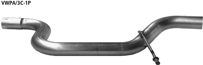 BASTUCK Motorsport Ersatzrohr für Vorschalldämpfer für Volkswagen Passat Typ 3C + 3CC Coupé Typ 3C u. a.