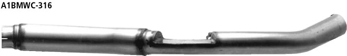 BASTUCK Vorschalldämpfer 316i 1.9l Compact für BMW 3er E36 Compact 316i 1.9l / 318ti Compact (A1BMWC-316)