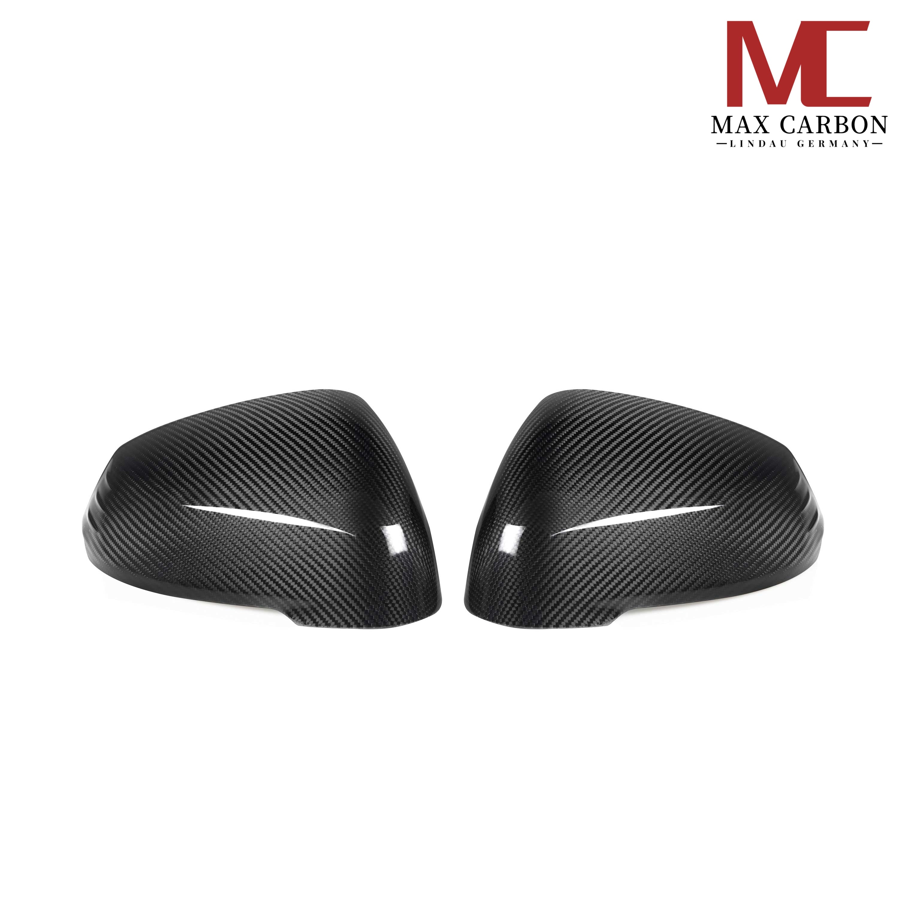 Max Carbon Dry Carbon Spiegelkappen für BMW X1 U11 / X2 U10 / 1er F70 / 2er U06 F74