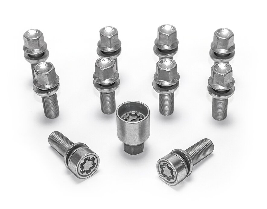 H&R Felgenschloss-Set M14 mit beweglichem Kugelbund R13mm – 1453203SET – 1453203SET