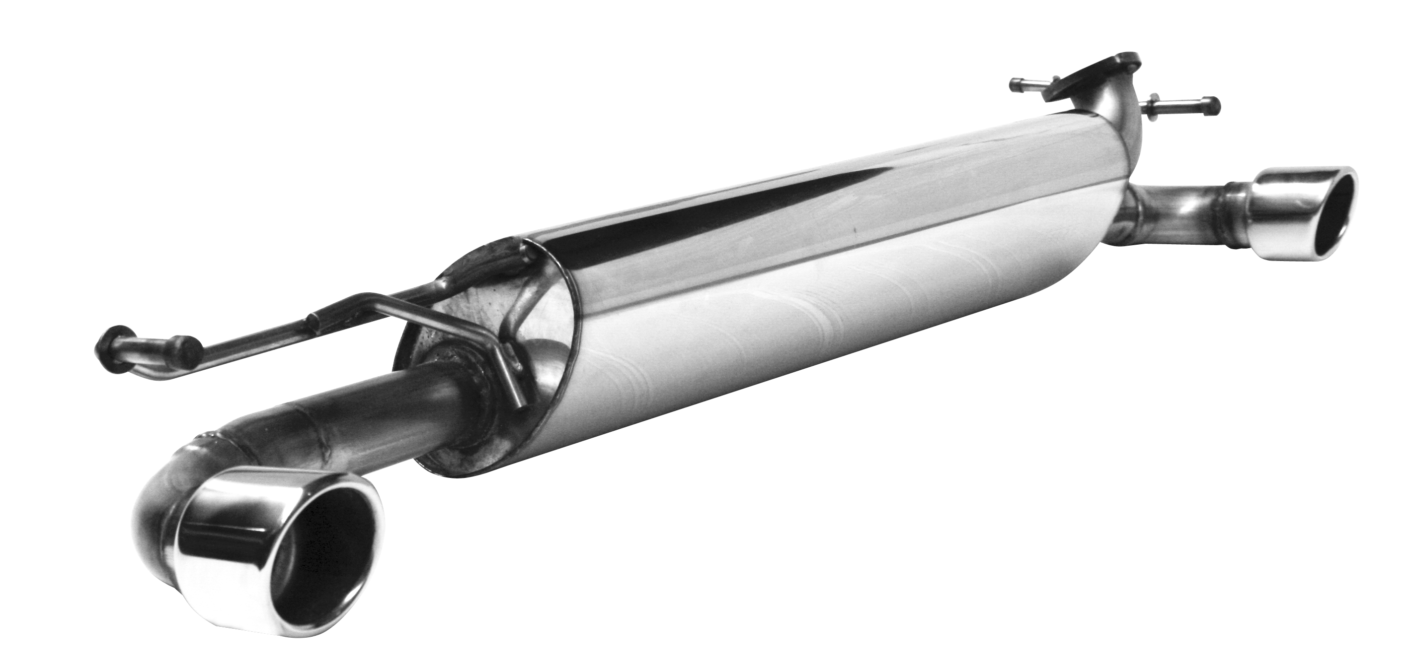 BASTUCK Endschalldämpfer mit Einfach-Endrohr 1 x Ø 76 mm, LH+RH für Smart Fortwo/Forfour 453 / u. a.