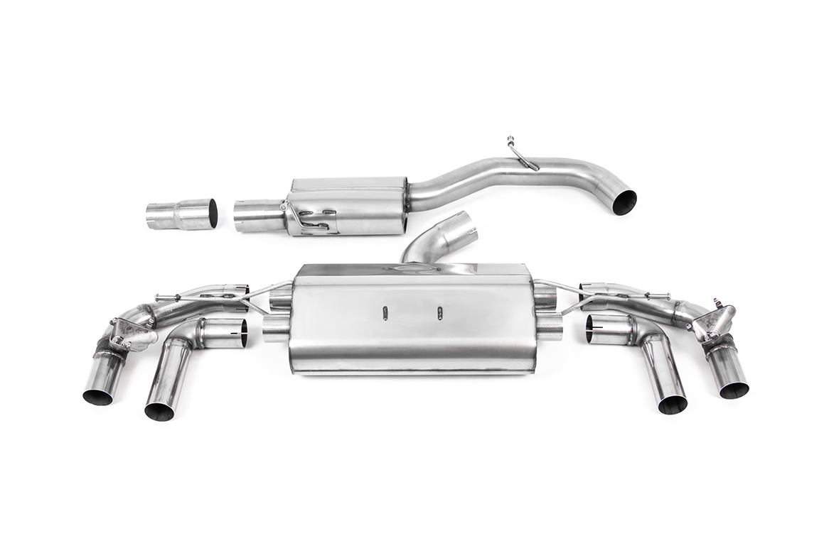 Milltek OPF-back Abgasanlage für VW Golf Mk8/8.5 R (320 PS+333PS) – EG-Genehmigung