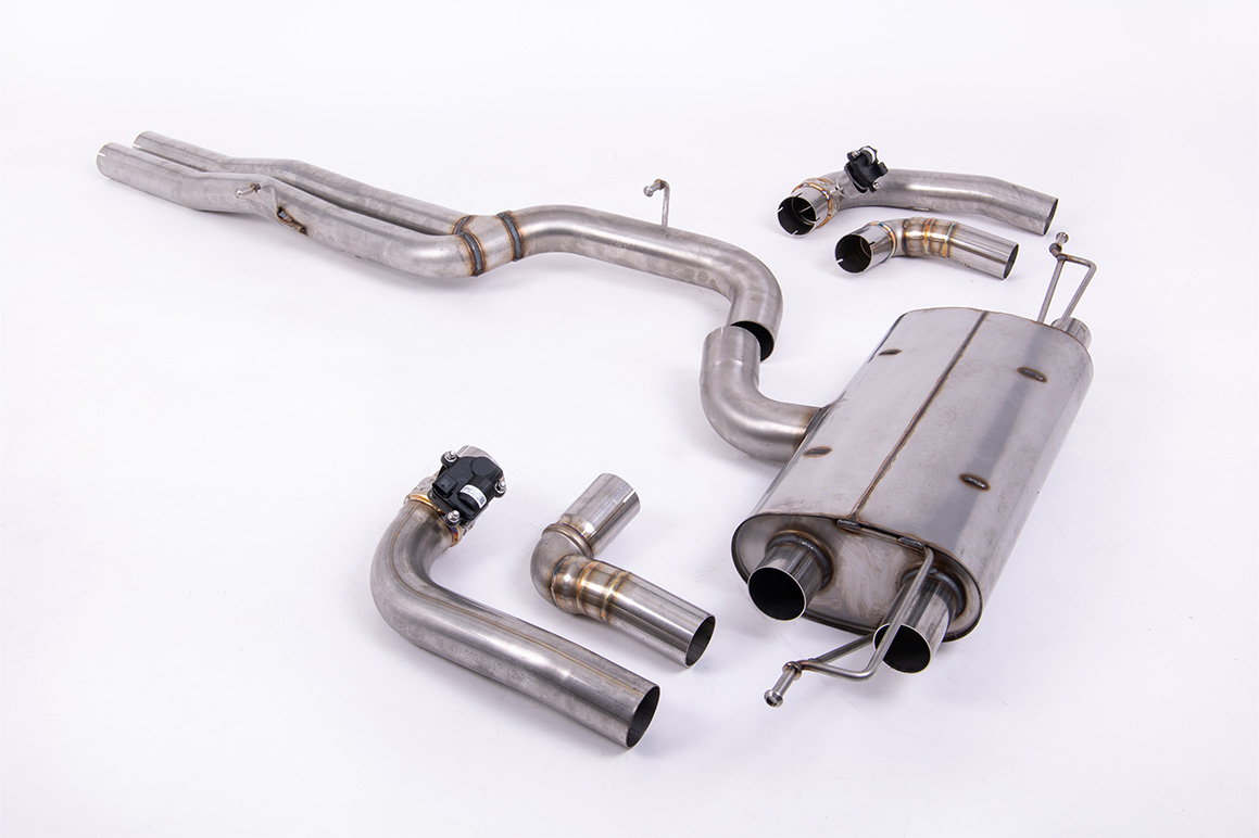 Milltek OPF-back Abgasanlage für Audi RS3 Sportback 400 PS – Non-Resonated, ohne Straßenzulassung