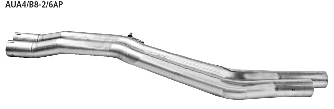 BASTUCK Motorsport Ersatzrohr für Vorschalldämpfer für Audi A4 B8/A5 B8 / S4 B8/S5 B8 (AUA4/B8-2/6AP)