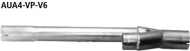 BASTUCK Y- Adapter für V6-Motor, 2 Katanschlüsse für Audi A4 B5 (AUA4-VP-V6)