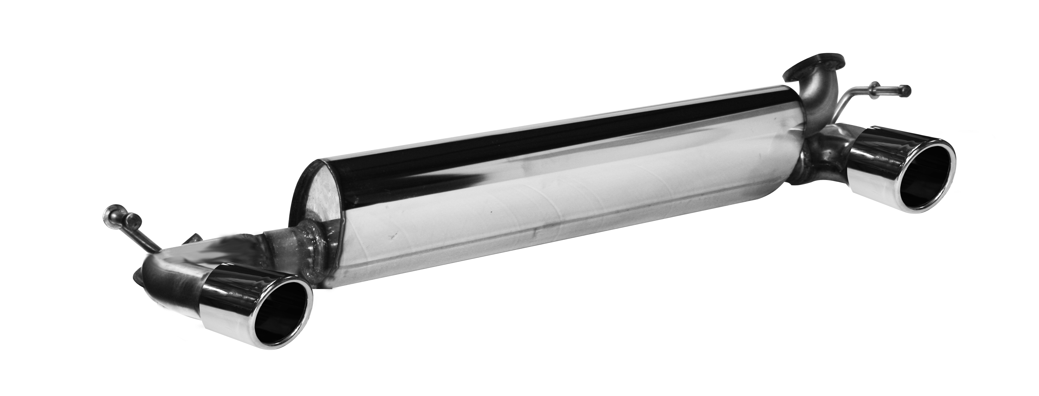 BASTUCK Endschalldämpfer mit Einfach-Endrohr 1 x Ø 76 mm, LH+RH für Renault Twingo 3 (RETW3-T76E)