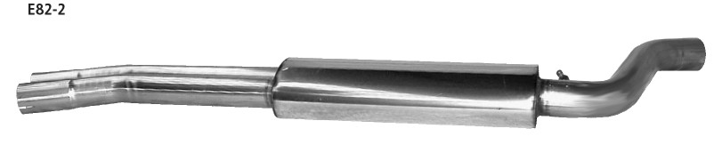 BASTUCK Vorschalldämpfer 125i E82 für BMW 1er E82 125i (E82-2)