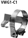 BASTUCK Halteschelle vorne Ø 63 mm für Volkswagen Scirocco 2 / Golf 1 (VWG1-C1)