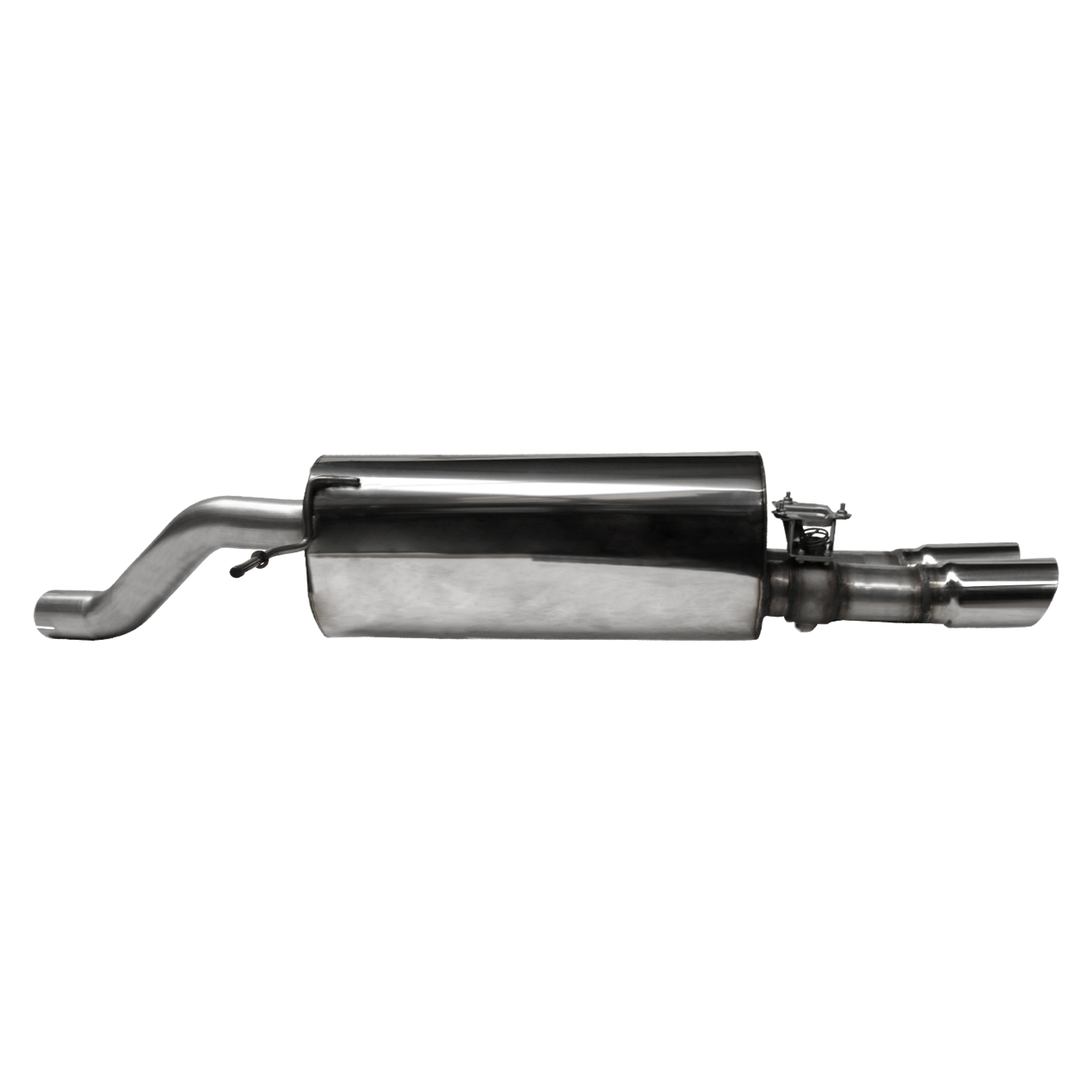 BASTUCK Endschalldämpfer RH mit Doppel-Endrohr 2x Ø 76 mm, 20° schräg geschnitten für Ford Fiesta JHH ST 1.5l