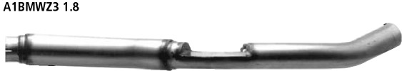 BASTUCK Vorschalldämpfer für BMW Z3 Roadster 1,8l bis Bj. 08/98 (A1BMWZ31.8)