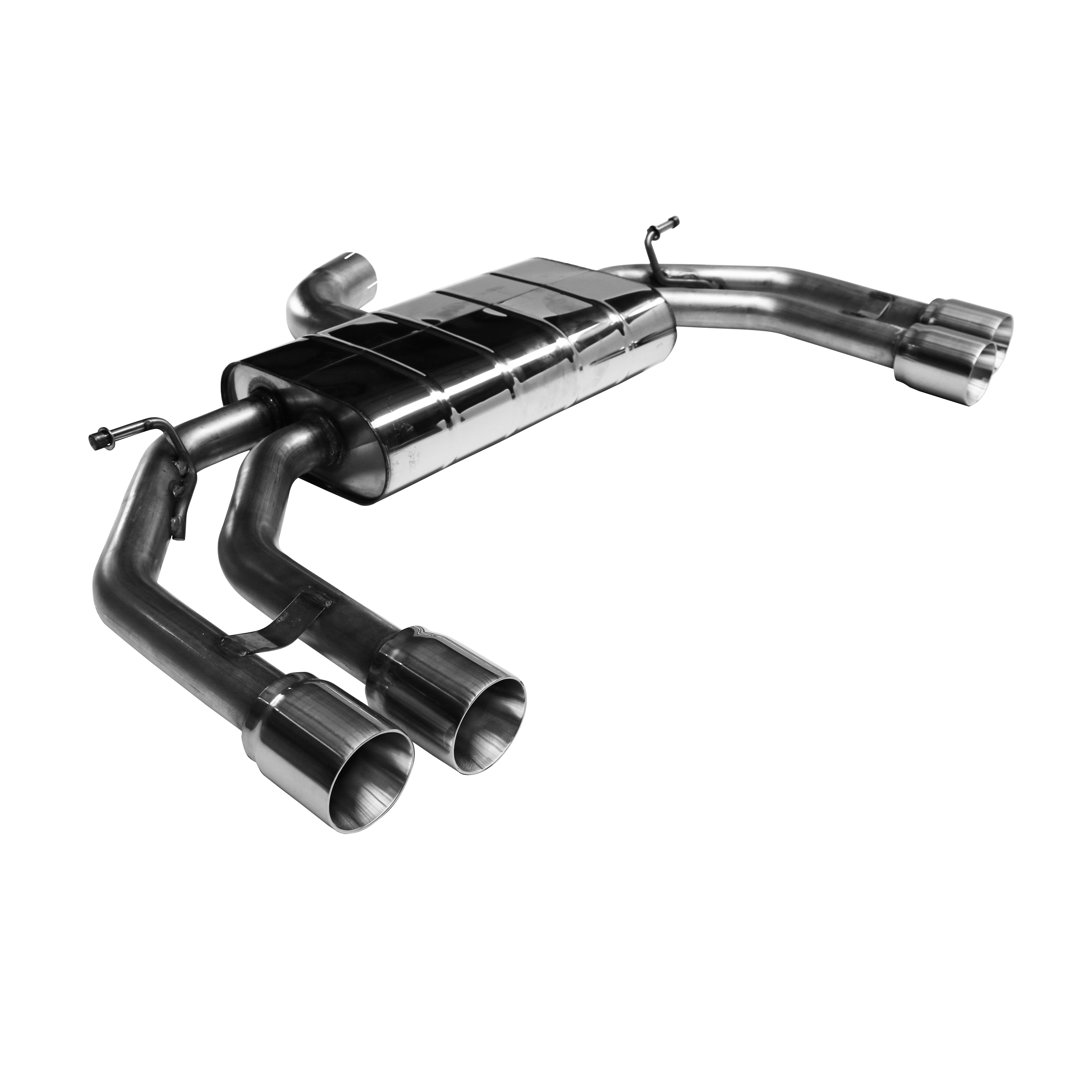 BASTUCK Endschalldämpfer mit Doppel-Endrohr LH + RH 2 x Ø 85 mm Audi S3 8V Limousine für Audi A3 8V/S3 8V
