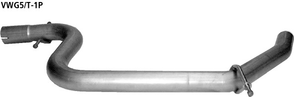 BASTUCK Motorsport Ersatzrohr für Vorschalldämpfer für Audi A3 8P/S3 8P u. a. (VWG5/T-1P)