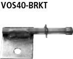 BASTUCK Halter für Endrohr LH + RH für Volvo S40/V50 (VOS40-BRKT)