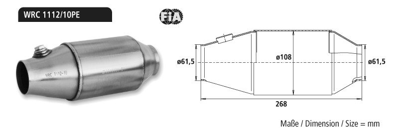 BASTUCK Motorsport-Kat WRC, Kitcar – universell (K-1112/10-PE1)